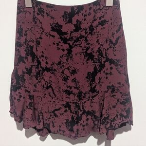 Elegant Black and Purple Women's Skirt